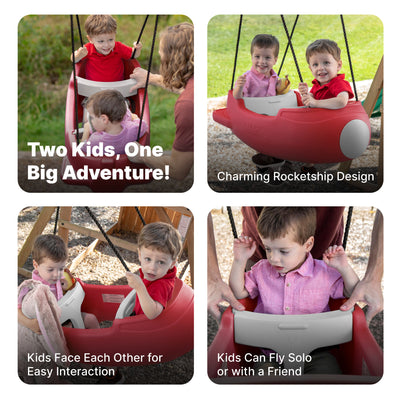 Rocket Swing for Two™ easy interaction