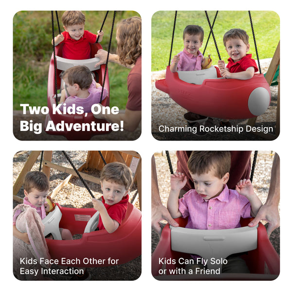 Rocket Swing for Two™ easy interaction