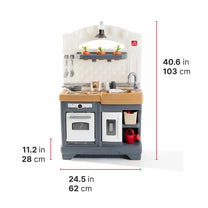 Garden Fresh Kitchen™ dimensions — 40.6 in / 103 cm tall, 24.5 in / 62 cm wide, 11.2 in / 28 cm deep