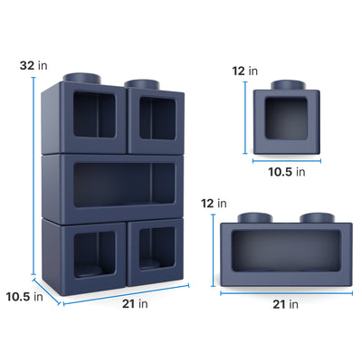 Contemporary Builders Stackable Storage Cubes™
