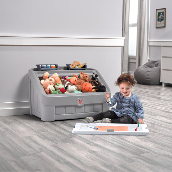 2-in-1 Toy Box & Art Lid™ with removeable lid