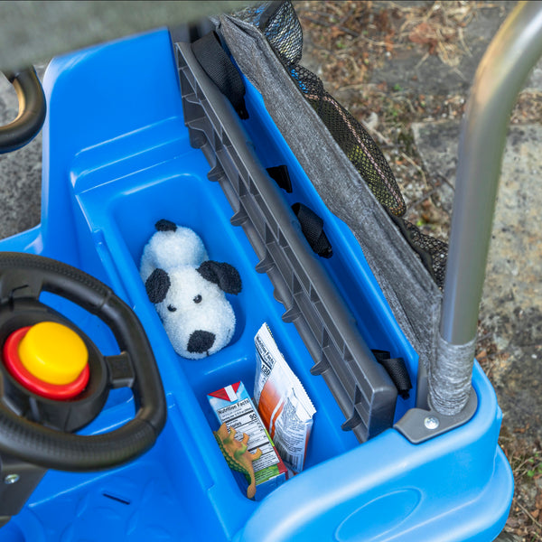 Side-By-Side Push Around SUV™ - Blue under seat storage