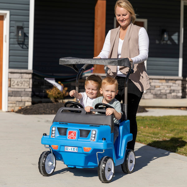 step2 side-by-side push around suv two-seater stroller push car Side-By-Side Push Around SUV™ from Step2