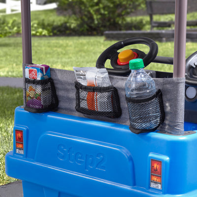 Side-By-Side Push Around SUV™ - Blue mesh pockets for extra storage 