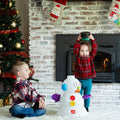 My First Snowman™ children playing with snowman