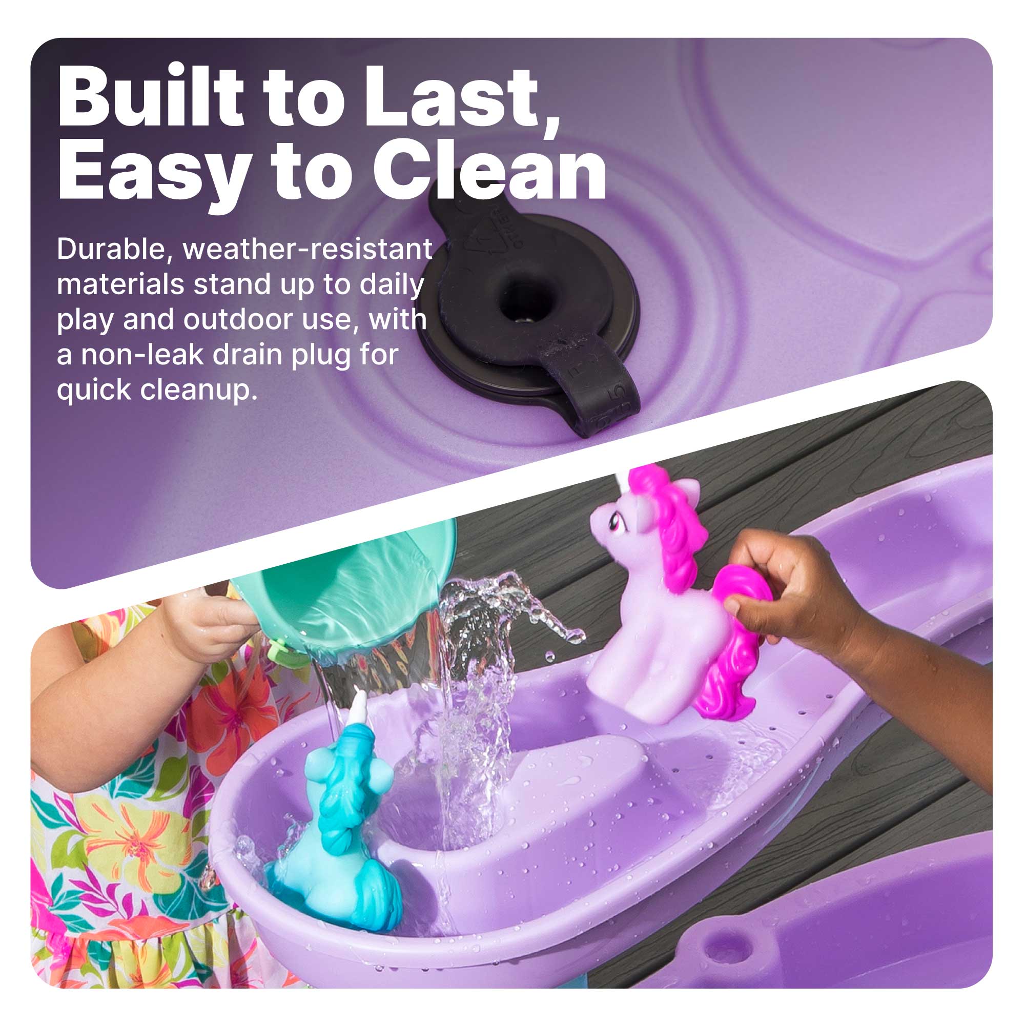 シナリー　エコバース2つ　タマ様 Rain Showers & Unicorns Water Table™ from Step2