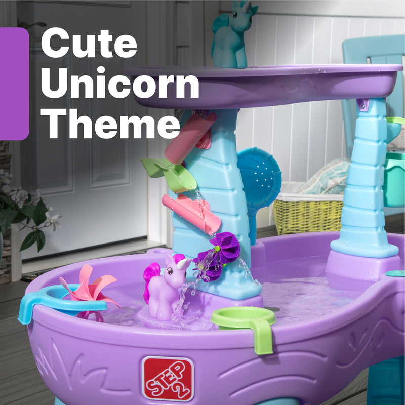Rain Showers & Unicorns Water Table unicorn theme