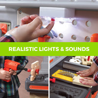 Big Builders Pro Play Workbench lights and sounds