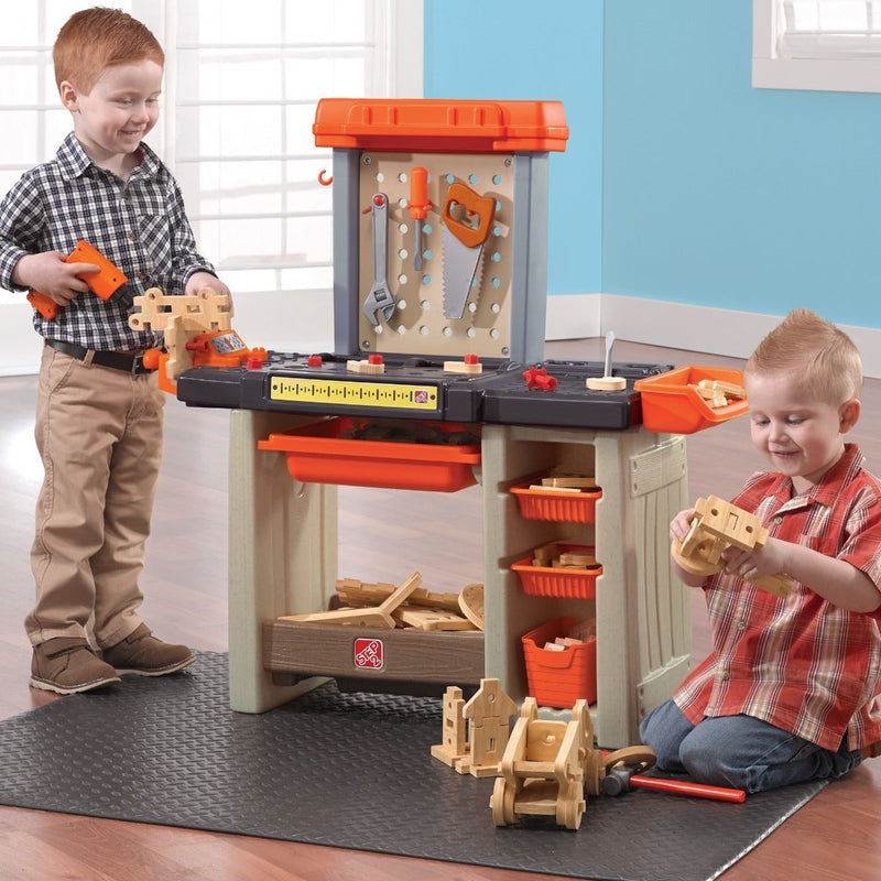 Handyman Workbench™ Orange with children playing