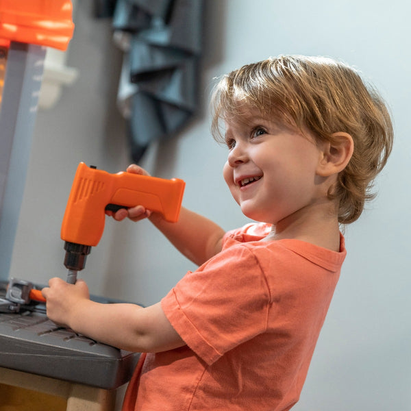 Handyman Workbench™ - Orange realistic sounding drill