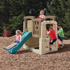 Naturally Playful™ Woodland Climber II™ with kids playing outdoors