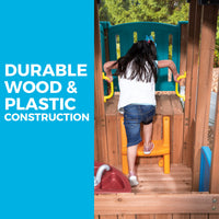 Woodland Adventure Playhouse & Slide durable construction