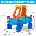 Car Wash Splash Center Water Table dimensions