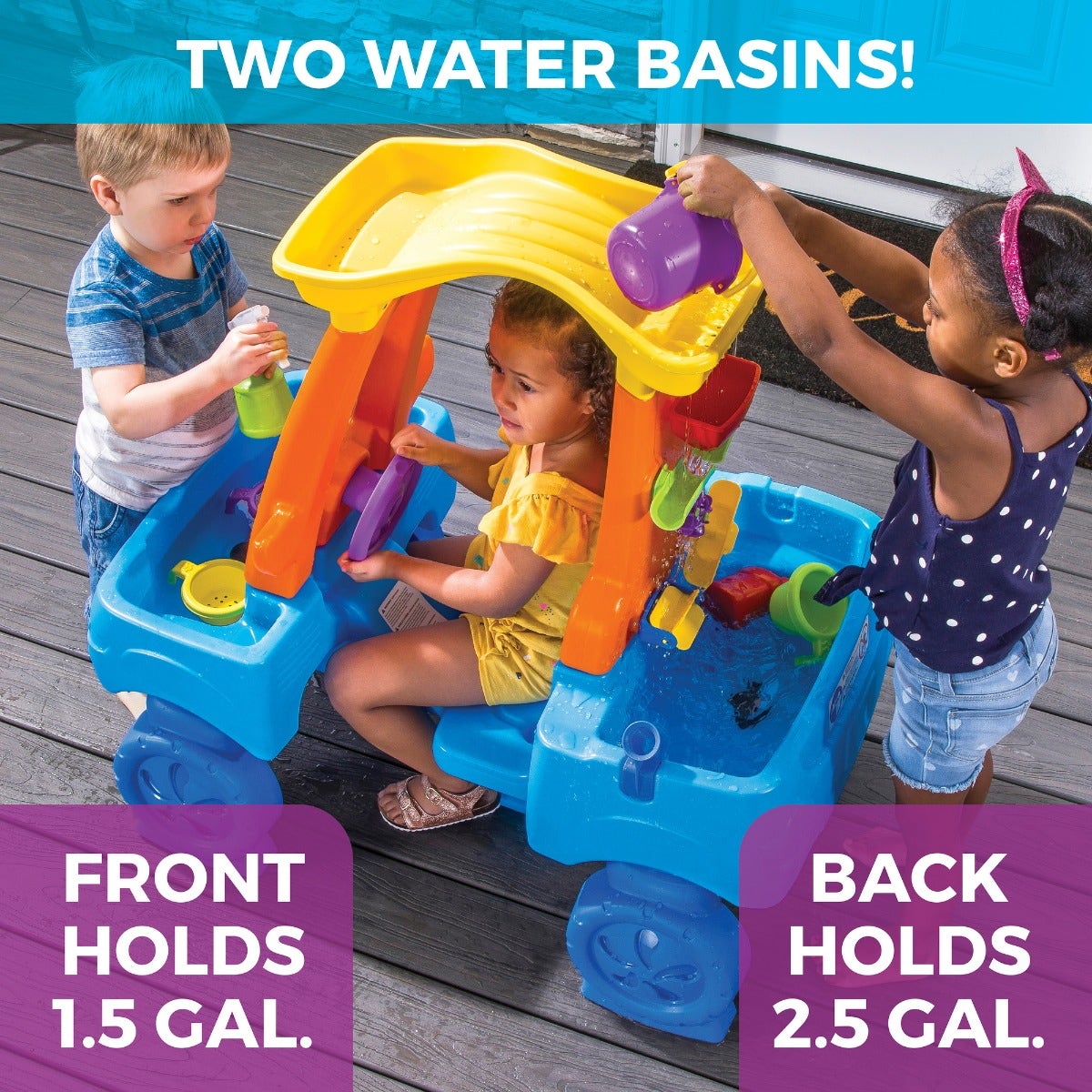 Car Wash Splash Center has two water basins
