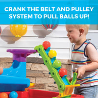 STEM Discovery Ball Table belt and pulley system<br />