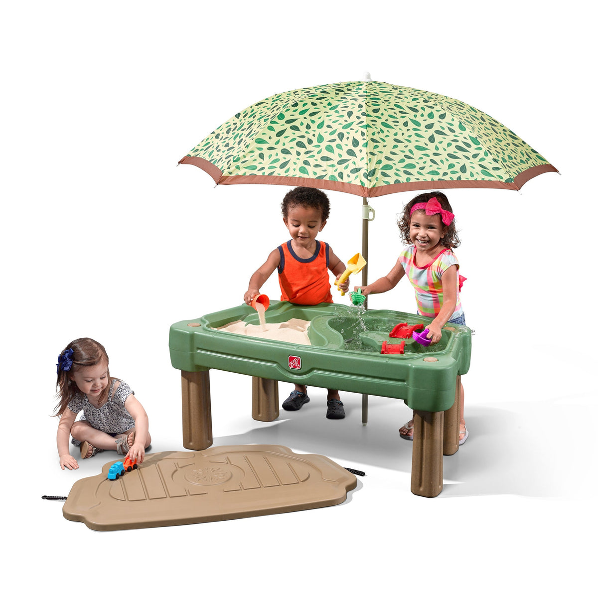 Table De Jeu Eau Et Sable Pour Enfants - 2 Bacs, 2 Bancs, Bois Massif FSC - Avec Cache Et Emplacement Pour Parasol - AnTes, Dès 2 Ans Table De Jeu Eau Et Sable Pour Enfants - 2 Bacs, 2 Bancs, Bois Massif FSC - Avec Cache Et Emplacement Pour Parasol - AnTes, Dès 2 Ans