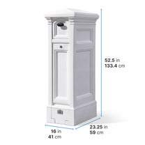 Atherton Reserve Storage Mailbox™ dimensions