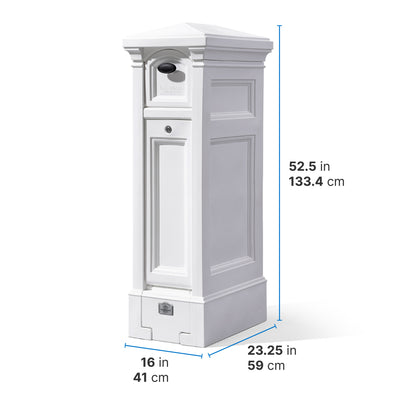 Atherton Reserve Storage Mailbox™ dimensions