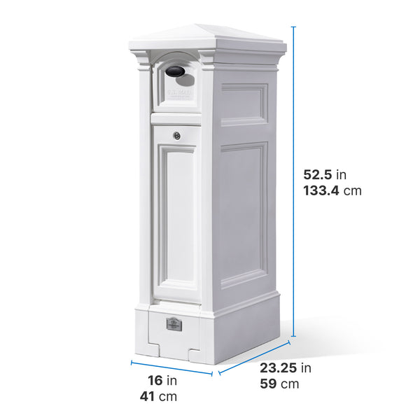 Atherton Reserve Storage Mailbox™ dimensions