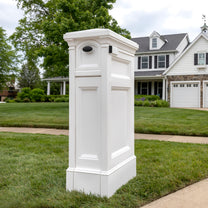 Atherton Reserve Storage Mailbox™ - Classic White angle view