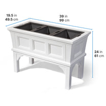 Atherton Raised Planter Box™ dimensions diagram