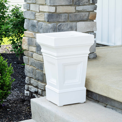 Atherton Planter Box™ - Classic White on doorstep