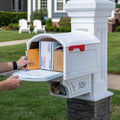 Town-to-Town XL Post-Mount Mailbox™ - White extra large  capacity 