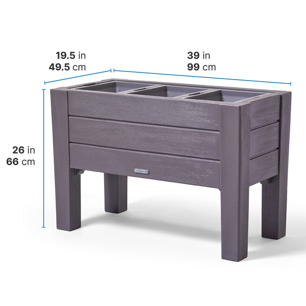 plastic elevated planter box Lakewood Raised Planter Box™ from Step2