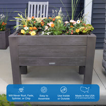 Lakewood Raised Planter use inside or outside