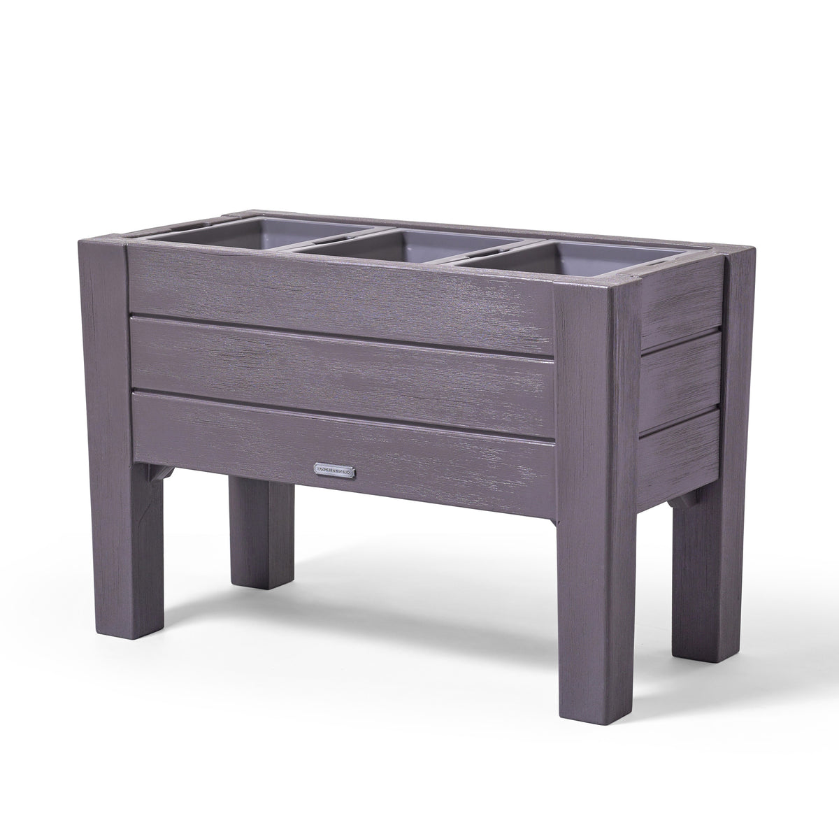 self-watering eco-stained elevated planter box 2 x 8' Lakewood Raised Planter Box™ from Step2