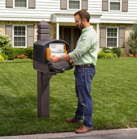Lakewood XL Mailbox & Post Kit outdoors