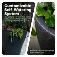 Fernway Planter with customizable self-watering system