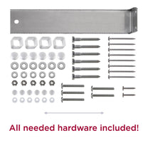 Atherton Grand™ Classic White Mail Post & XL Black Mailbox hardware included