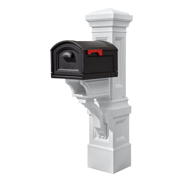 Atherton Grand Mail Post & XL Mailbox™ - Classic White