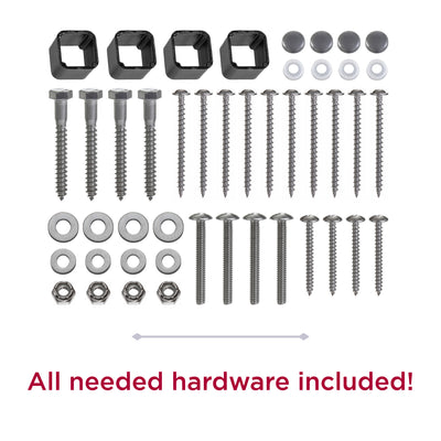 Highland Mail Post & XL Black Mailbox™ - Weathered Cedar needed hardware included