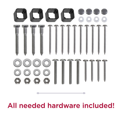 Highland Mail Post & XL Black Mailbox™ - Dark Cedar needed hardware included