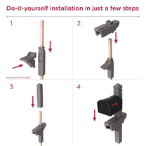 Highland™ Dark Cedar Mail Post & XL Black Mailbox  install steps