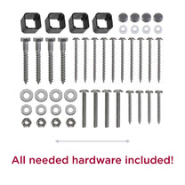 Highland™ Dark Cedar Mail Post & XL Black Mailbox   hardware included