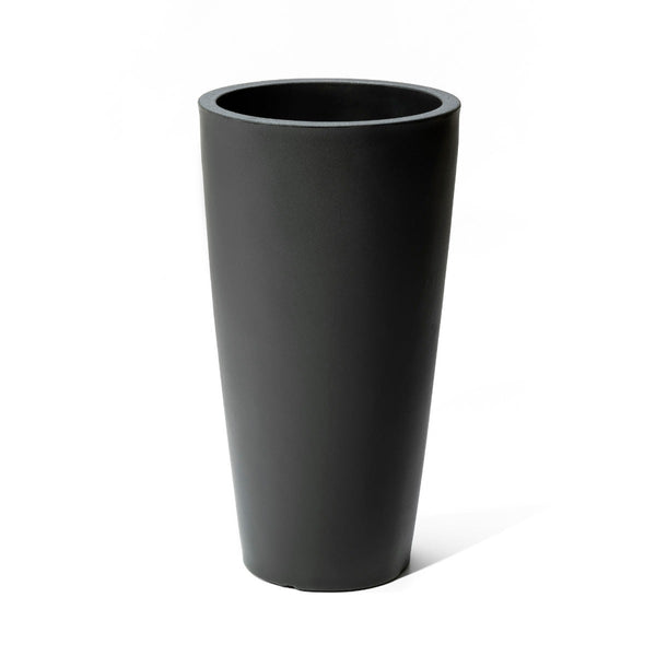 Tremont Tall Round Tapered Planter™ - Onyx Black 
