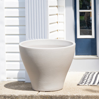 Fernway Planter™ - Concrete Gray on porch