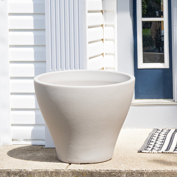 Fernway Planter™ - Concrete Gray on porch
