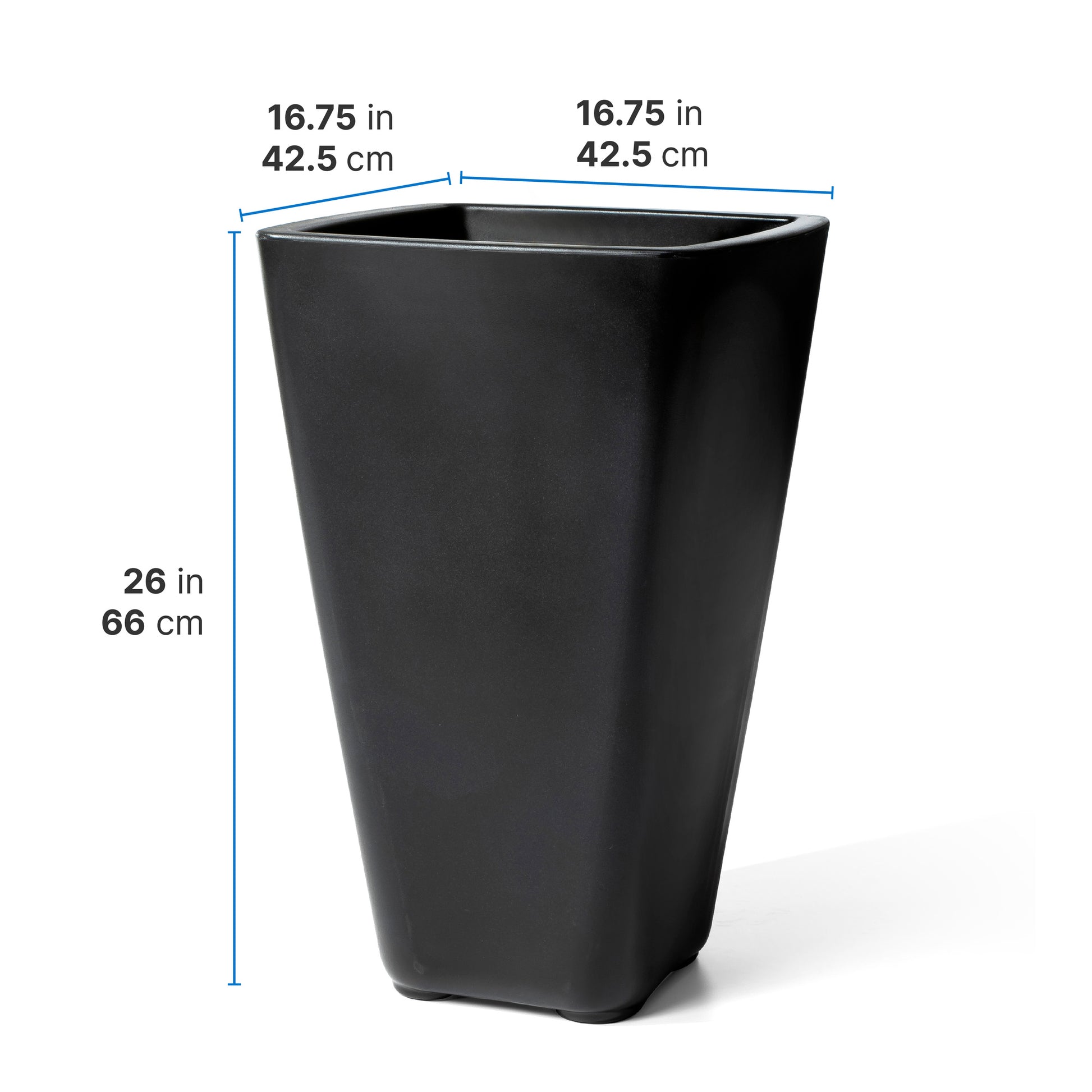 Bridgeview Tall Planter dimensions