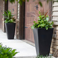 Bridgeview Tall Planter™ - Onyx Black 2 Pack side view
