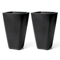 Bridgeview Tall Planter™ - Onyx Black 2 Pack