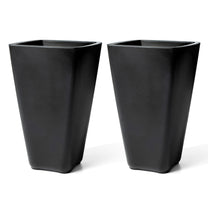 Bridgeview Tall Planter™ - Onyx Black 2 Pack