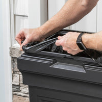 Atherton Trash Container™ - Onyx Black replacing trash bag