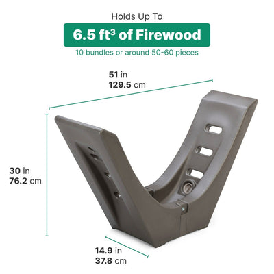 Longhorn Firewood Rack dimensions
