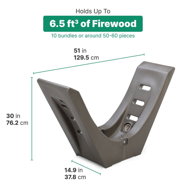 Longhorn Firewood Rack dimensions