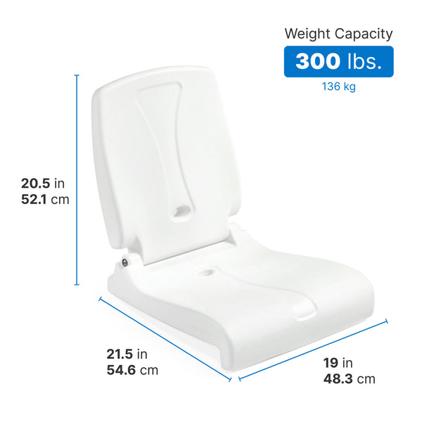 Flip Seat™ dimensions