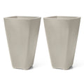 Bridgeview Tall Planter™ - Concrete Gray 2 Pack